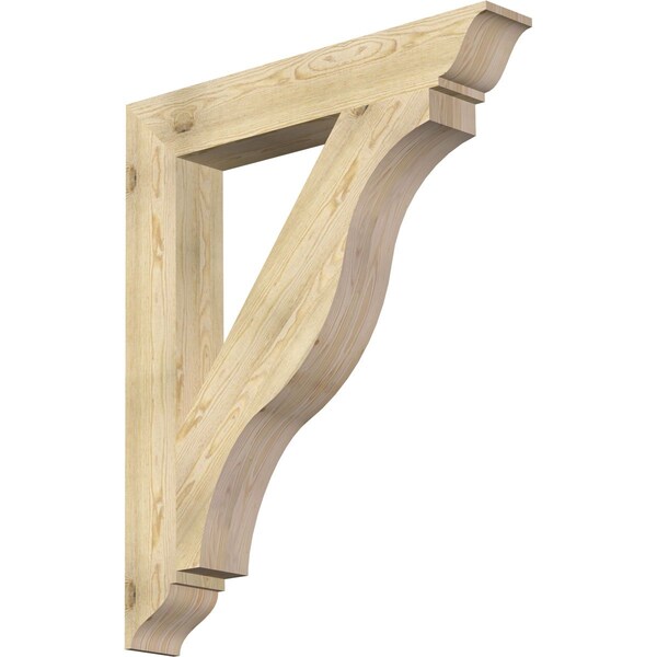 Ekena Millwork Funston Traditional Rough Sawn Bracket, Douglas Fir, 6"W x 40"D x 48"H BKT06X40X48FST01RDF - main
